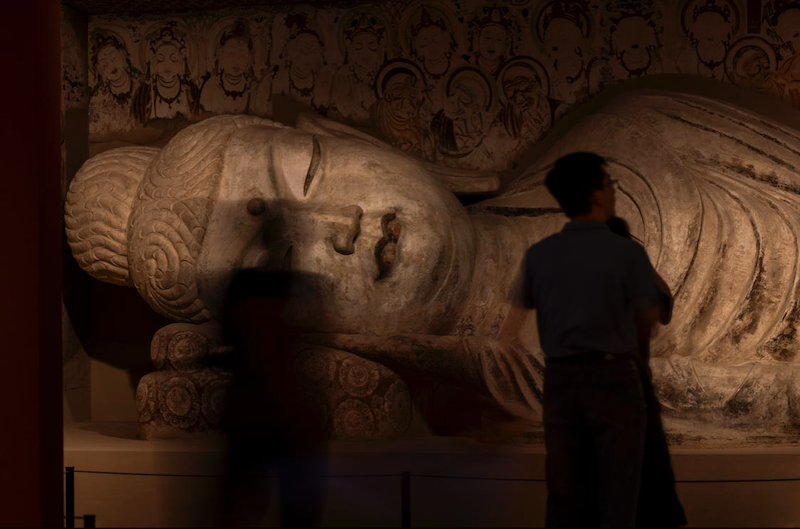 第158窟（复制窟）。摄影记者/吴军